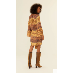 Vestido Curto Ggt Estampa Caramel