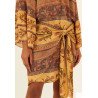 Vestido Curto Ggt Estampa Caramel