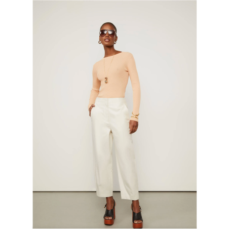 Calça Slouchy Sem Cós Aplicado
