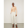 Calça Slouchy Sem Cós Aplicado