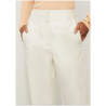 Calça Slouchy Sem Cós Aplicado