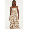 Vestido Cropped Balonê Estampado Cogu