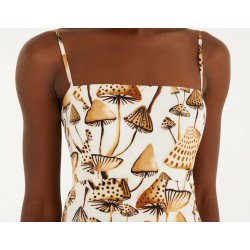 Vestido Cropped Balonê Estampado Cogu