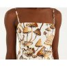 Vestido Cropped Balonê Estampado Cogu